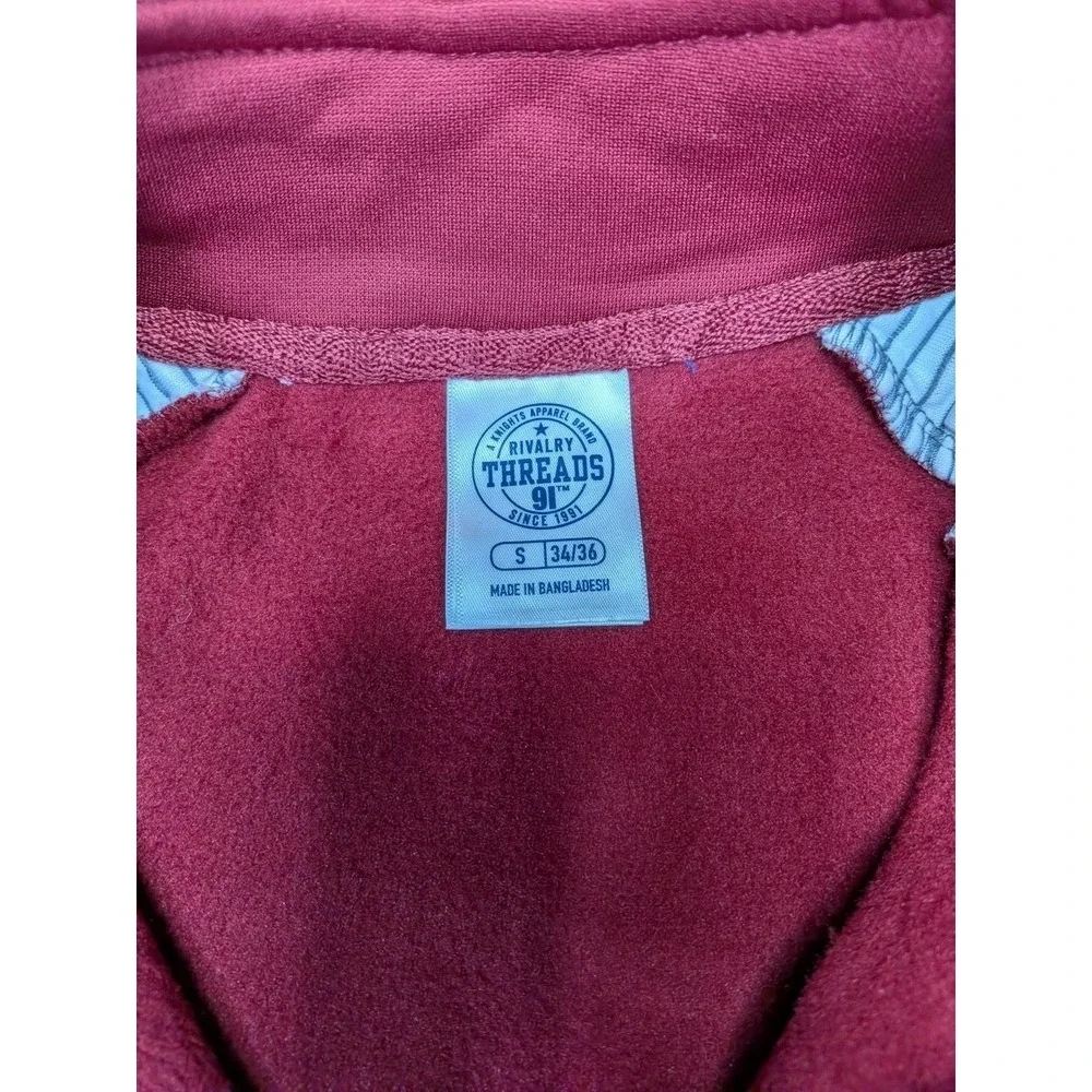 Rivalry Threads Arkansas Razorbacks Mens Small Quarter Zip Pullover Red Grey NWT